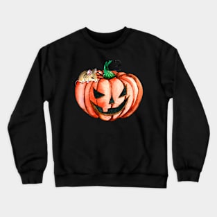 Halloween Pumpkin Mouse Crewneck Sweatshirt